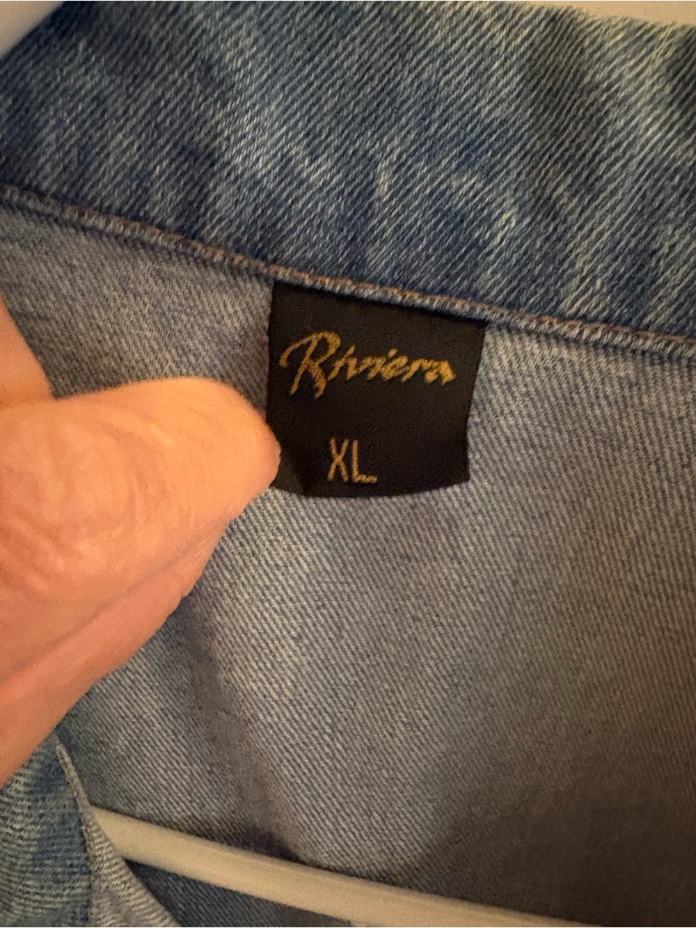 Vintage Vegas Riviera Casino Denim Jacket - Picture 2 of 16